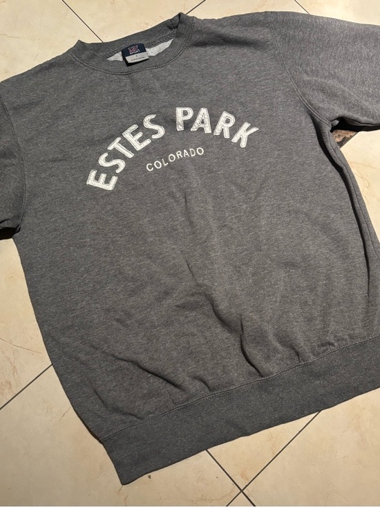 MV Sport Sweaters - MV Sport Estes Park Colorado Grey Crewneck Sweatshirt